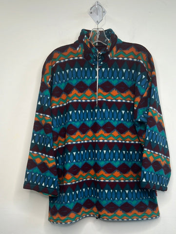 Vintage Best Montana Multi-coloured Pullover Quarter Zip Sweatshirt