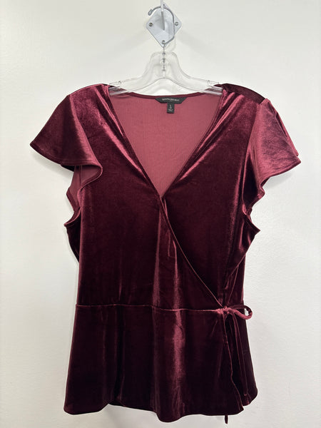 Banana Republic Velvet Wrap Top (L)