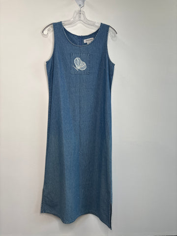 Compliments Sleeveless Denim Maxi Dress (M)