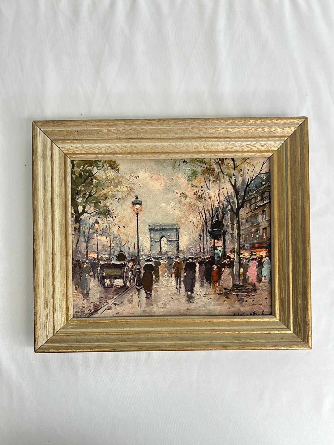 Framed On the Champs-Elysees Painting By Antoine Blanchard