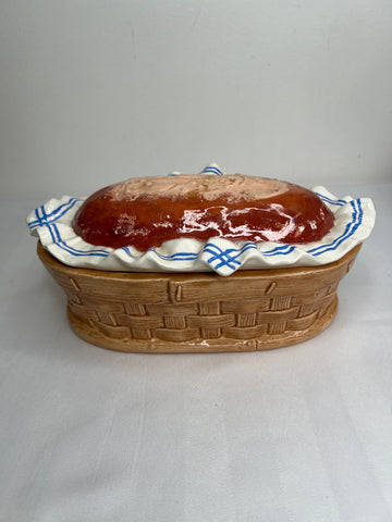 Ceramic Bread Basket With Lid