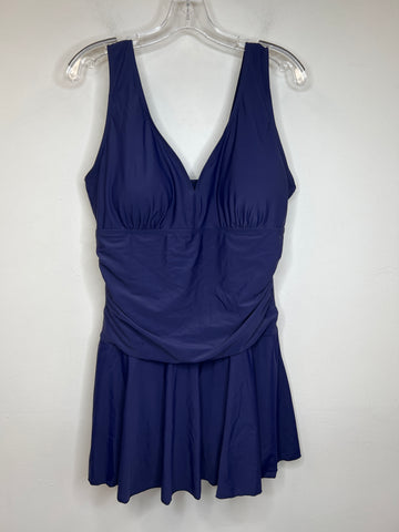 NWT Summer Mae Navy Blue One-piece Swimdress (XXL)