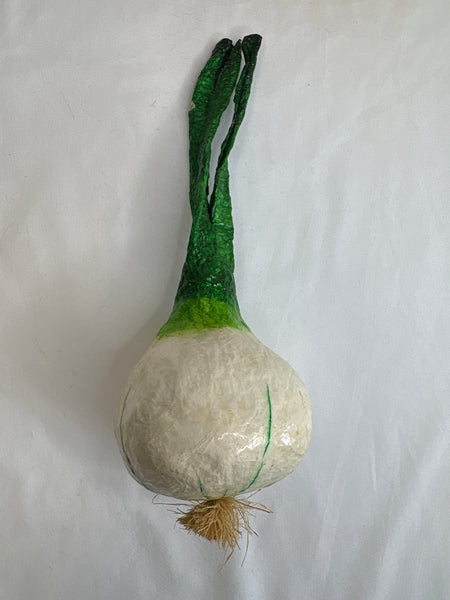 Vintage Set Of 6 Handmade Paper Mache Vegetables Decor
