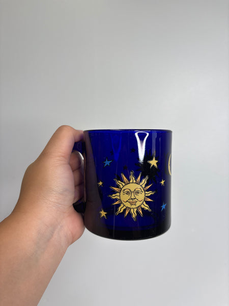 Vintage Celestial Libbey Glass Coffee Mug