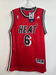 NWT NBA Adidas Miami Heat #6 LeBron James Basketball Jersey (M)