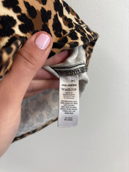 Joe Fresh Leopard Print Mini Skirt (6)