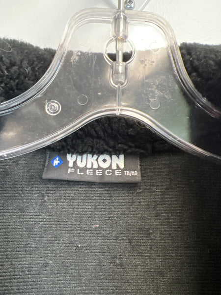 Yukon Black & White Winter Snow Fleece Zip Up Jacket (M)