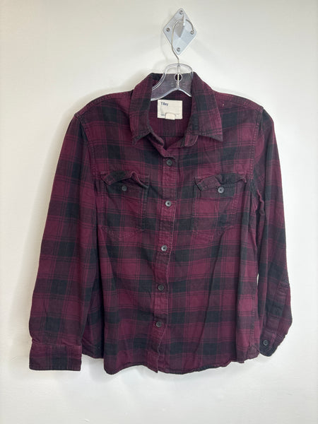 Tilley Cotton Plaid Shirt (L)