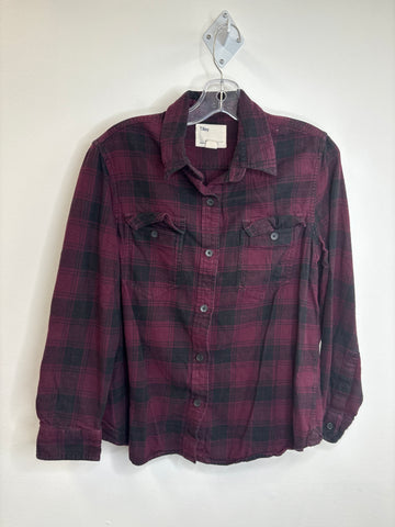 Tilley Cotton Plaid Shirt (L)