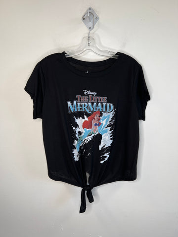 Disney "The Little Mermaid" Black Tie-up Front T-shirt (1X)