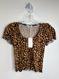 NWT Antistar Leopard Print Cropped Top (S)