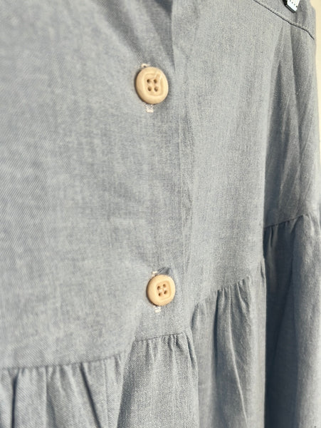 Button Front Maxi Skirt