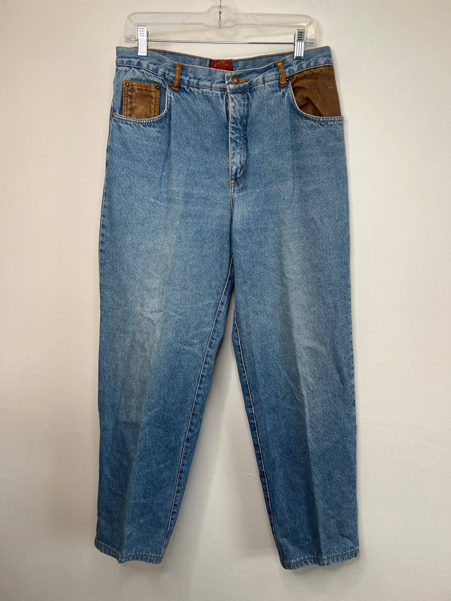 Retro New Order Straight Leg Denim Jeans