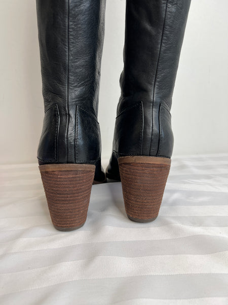 Dolce Vita Black Leather Knee High Boots (US 8.5)