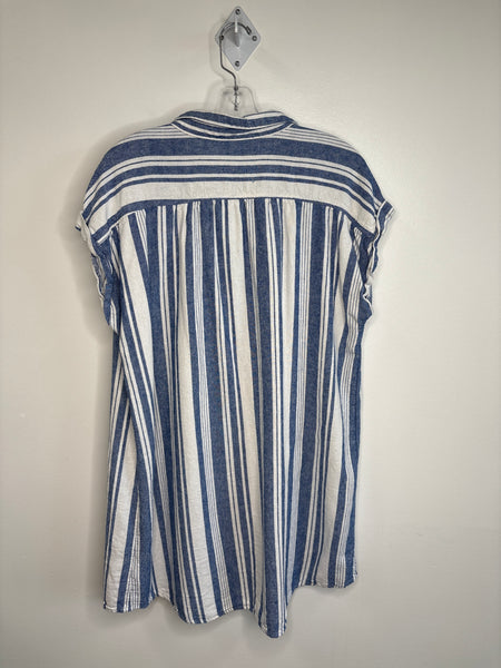 Old Navy Striped Linen-Blend Tunic Dress (XL)