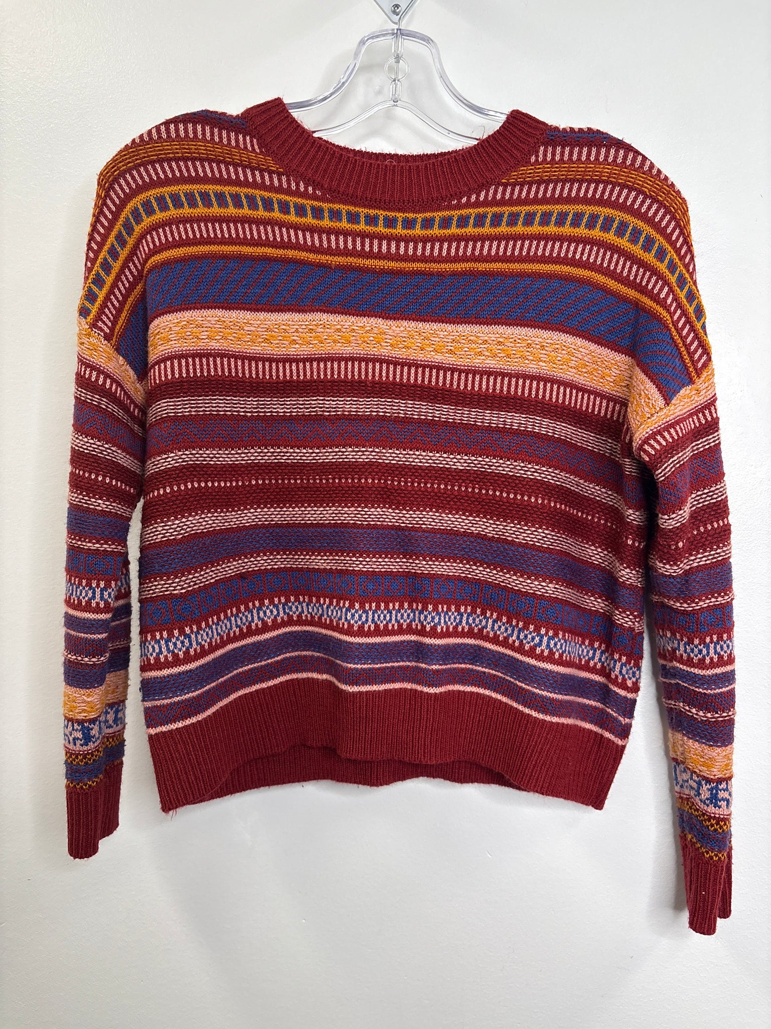 Garage Striped Knit Sweater (XS)