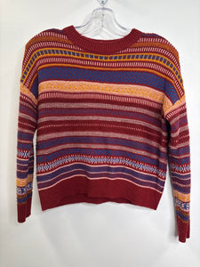 Garage Striped Knit Sweater (XS)