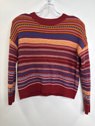 Garage Striped Knit Sweater (XS)