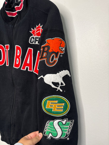 Vintage Waves Sportswear CFL Classic Football Bomber Jacket (S)