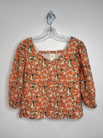 Salt Moore Park Smocked Floral Blouse (S)