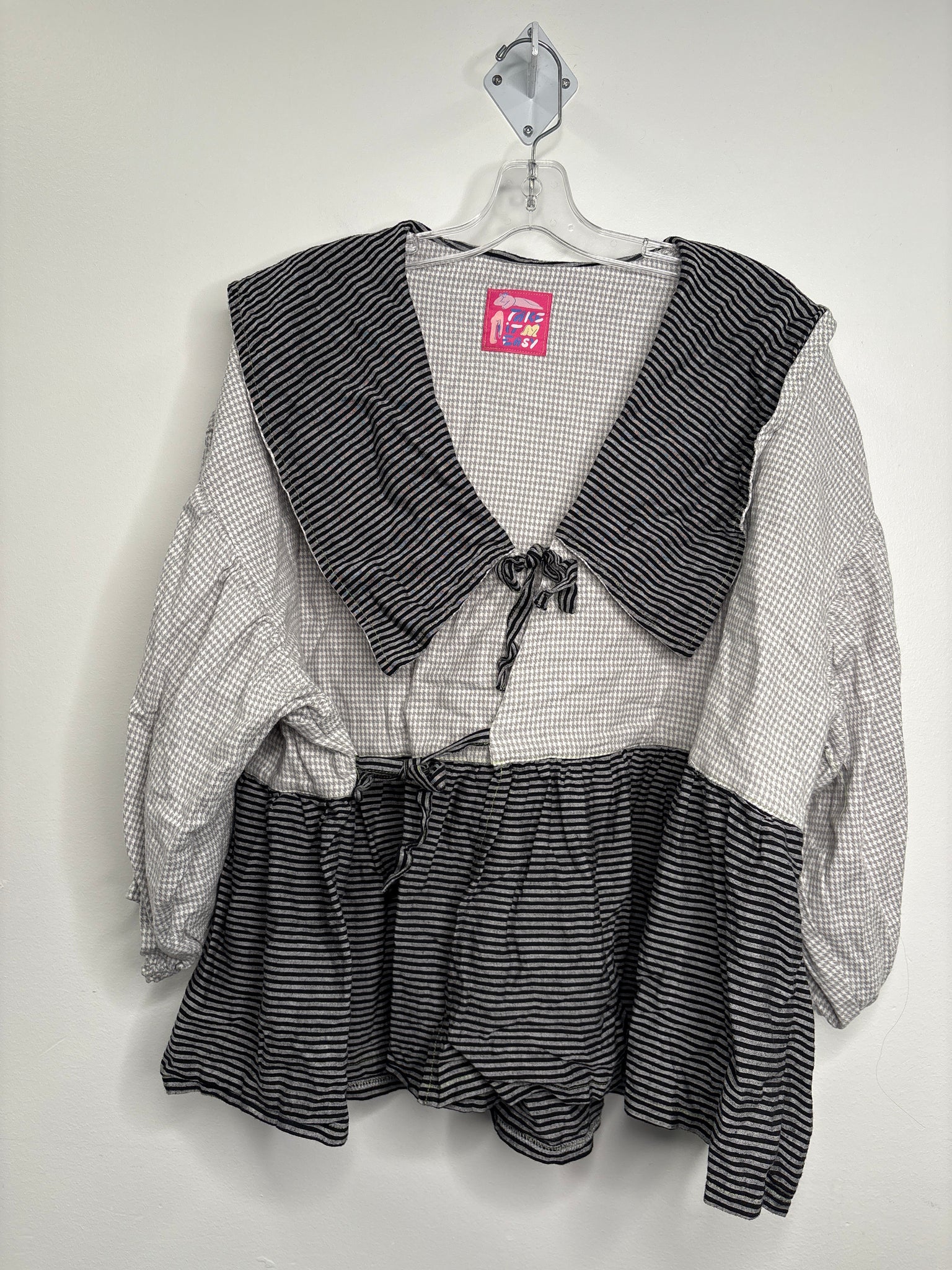 Take It Easy Striped Japanese Streetwear Style Top (OS)