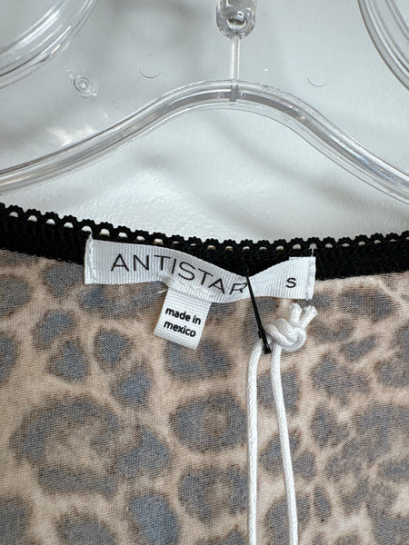 NWT Antistar Leopard Print Cropped Top (S)