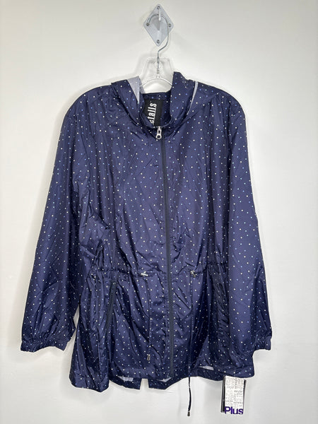 NWT INT Details Polkadot Wind Jacket (2X)