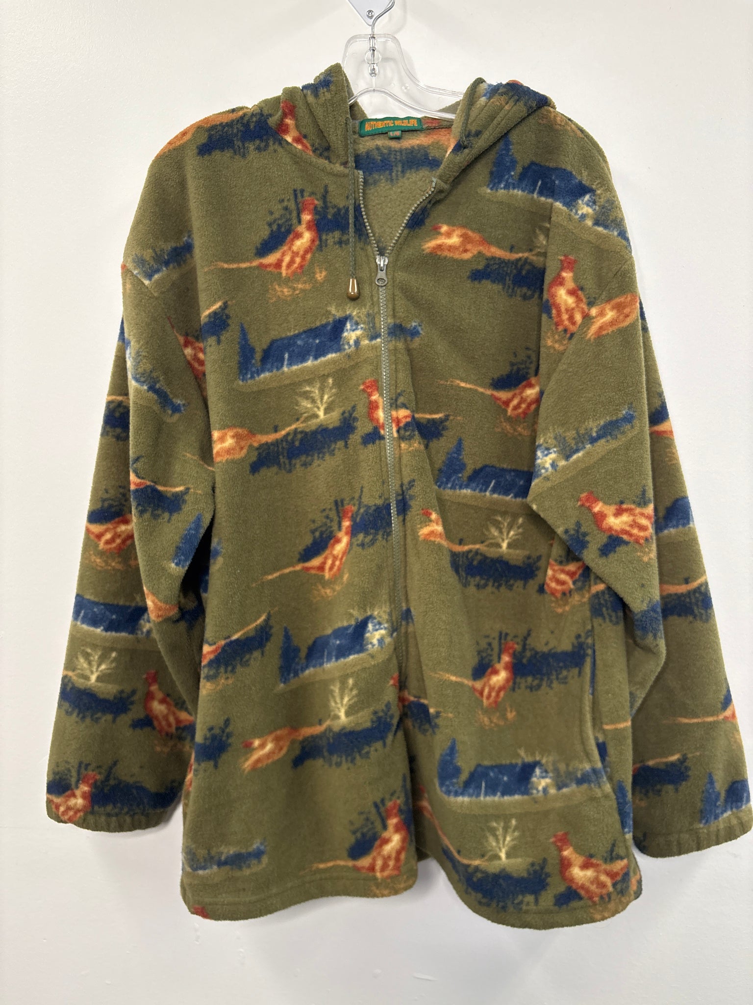 Authentic Wildlife Printed Fleece Jacket (L)