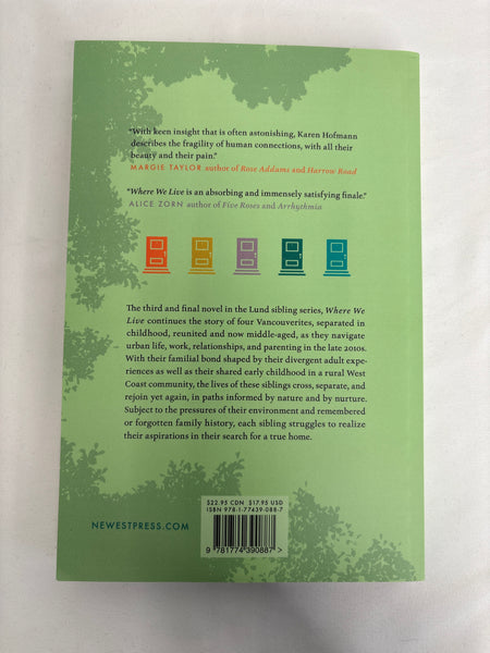 Where We Live- Karen Hofmann