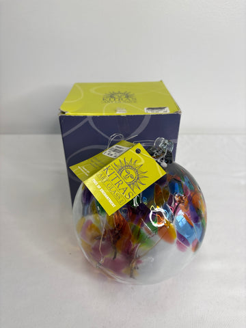 NWT Kitras Art Glass Summer Tree of Enchantment Friendship Glass Ball