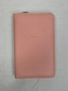 Zippered Leather Cover Notebook