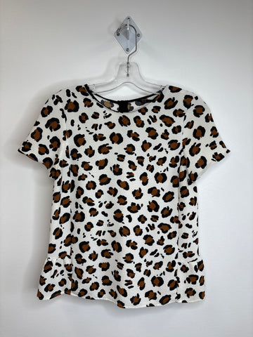 Zara Basic Leopard Print Top (XS)