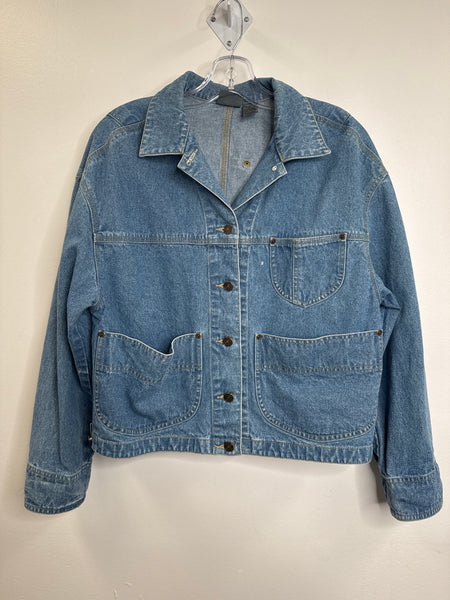Vintage Lizwear Denim Long-Sleeve Top (S)