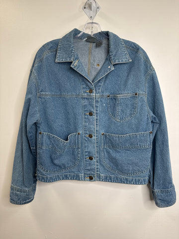 Vintage Lizwear Denim Long-Sleeve Top (S)