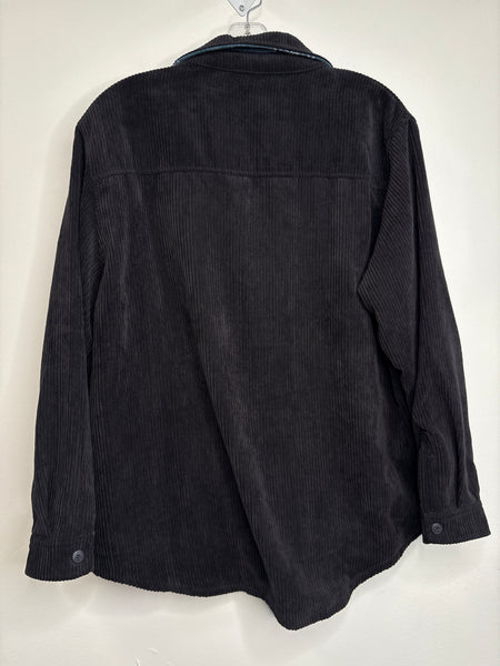 Love Tree Reversible Corduroy Plaid Flannel Shacket (XL)