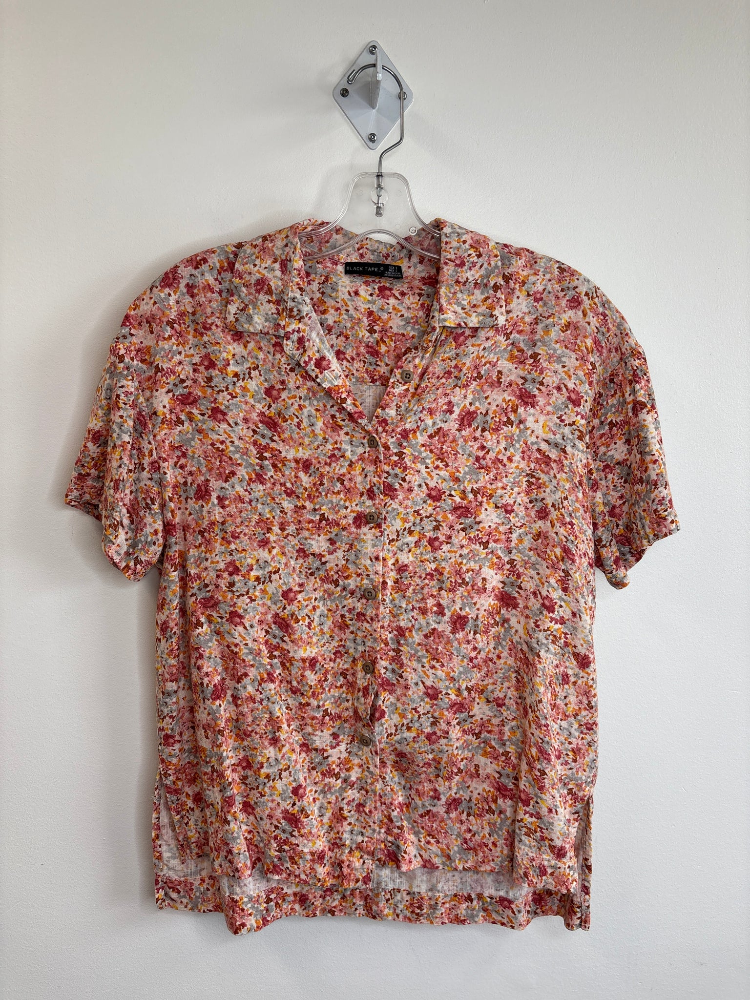Black Tape Floral Blouse (S)