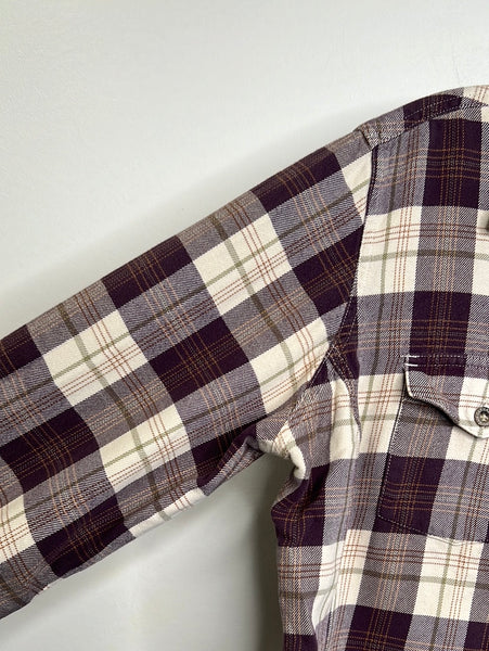 Carhartt For Women Plaid Long Sleeve Button Up Shirt (L)