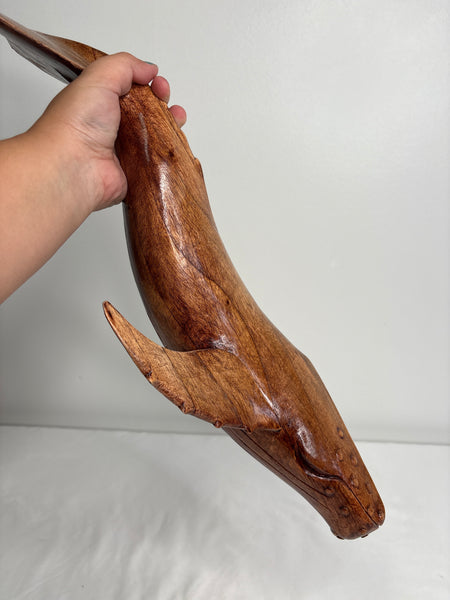 Wood Carved Humpback Whale