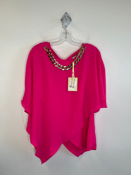 NWT Bazelon Hot Pink Blouse (M)