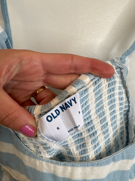 Old Navy Striped Babydoll Cotton Sleeveless Top (S)