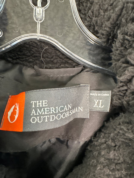 The American Outdoorsman Black Zip-Up Puff Vest (XL)