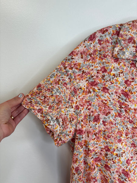 Black Tape Floral Blouse (S)