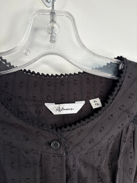 Reitmans Cotton-Blend Long-Sleeve Blouse (XL)