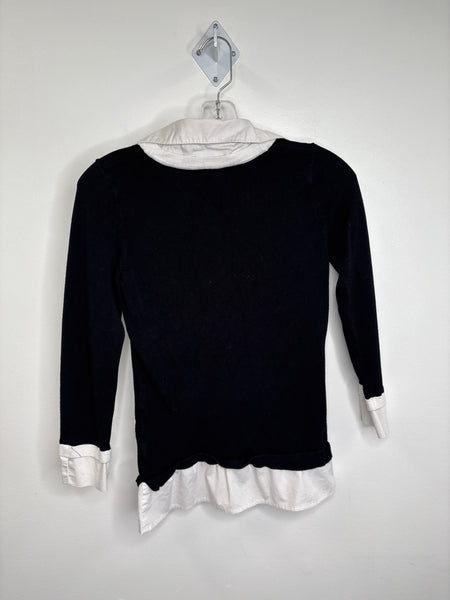 Le Chateau Faux Layered Polo Sweater (XS)