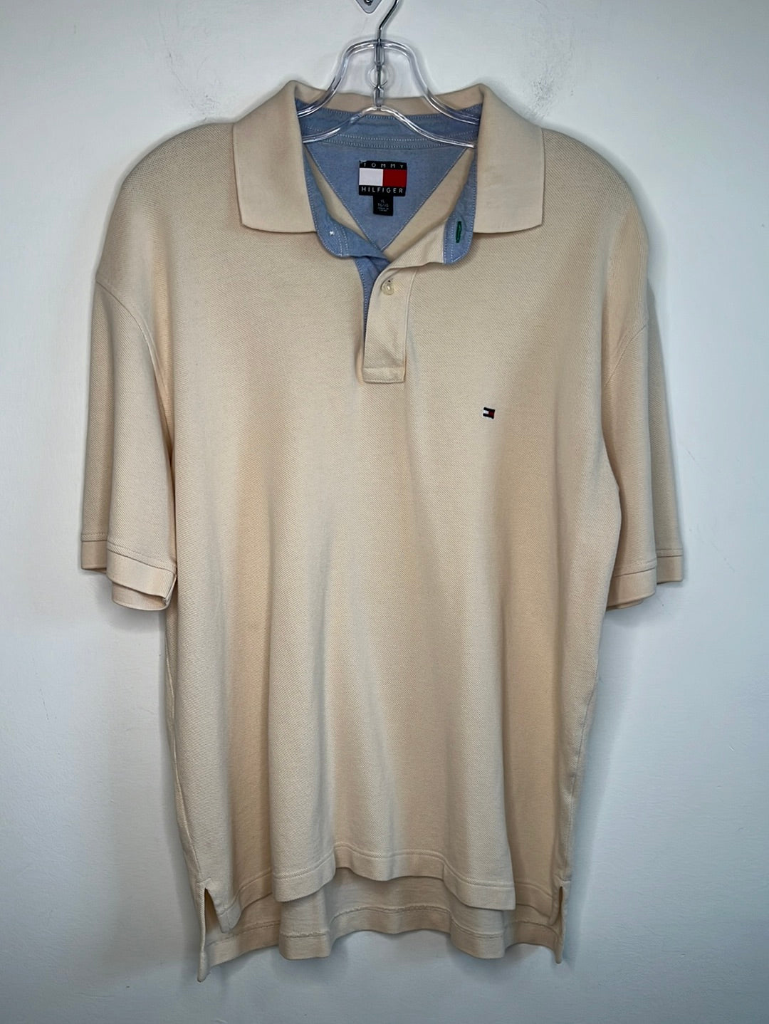 Tommy Hilfiger Cream Polo Shirt (XL)