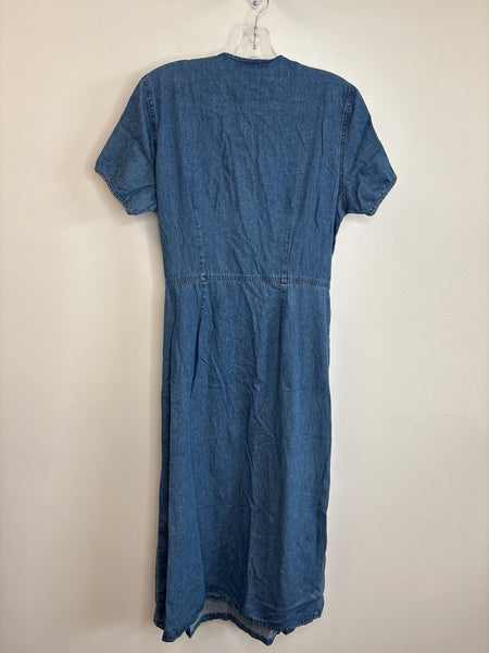 Vintage Nancy G Maxi Wrap Denim Dress (12)