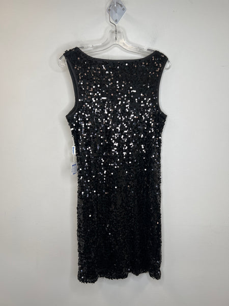 NWT Jolie Black Sleeveless Sequins Dress (10)