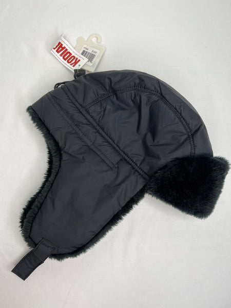 NWT Kodiak Black Faux Fur Winter Aviator (OS)