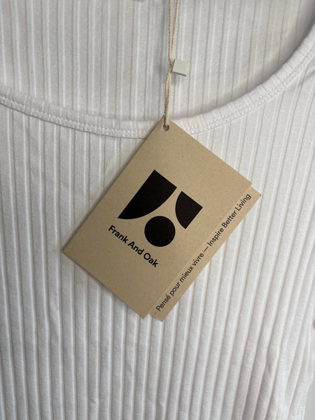 NWT Frank And Oak Slim Ribbed Top (S)