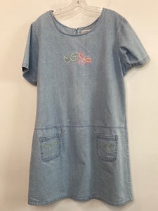 Vintage Compliments Embroidered Chambray Dress (1X)